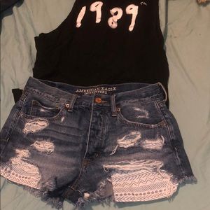 American Eagle high waisted shorts